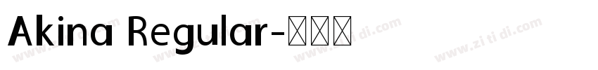 Akina Regular字体转换